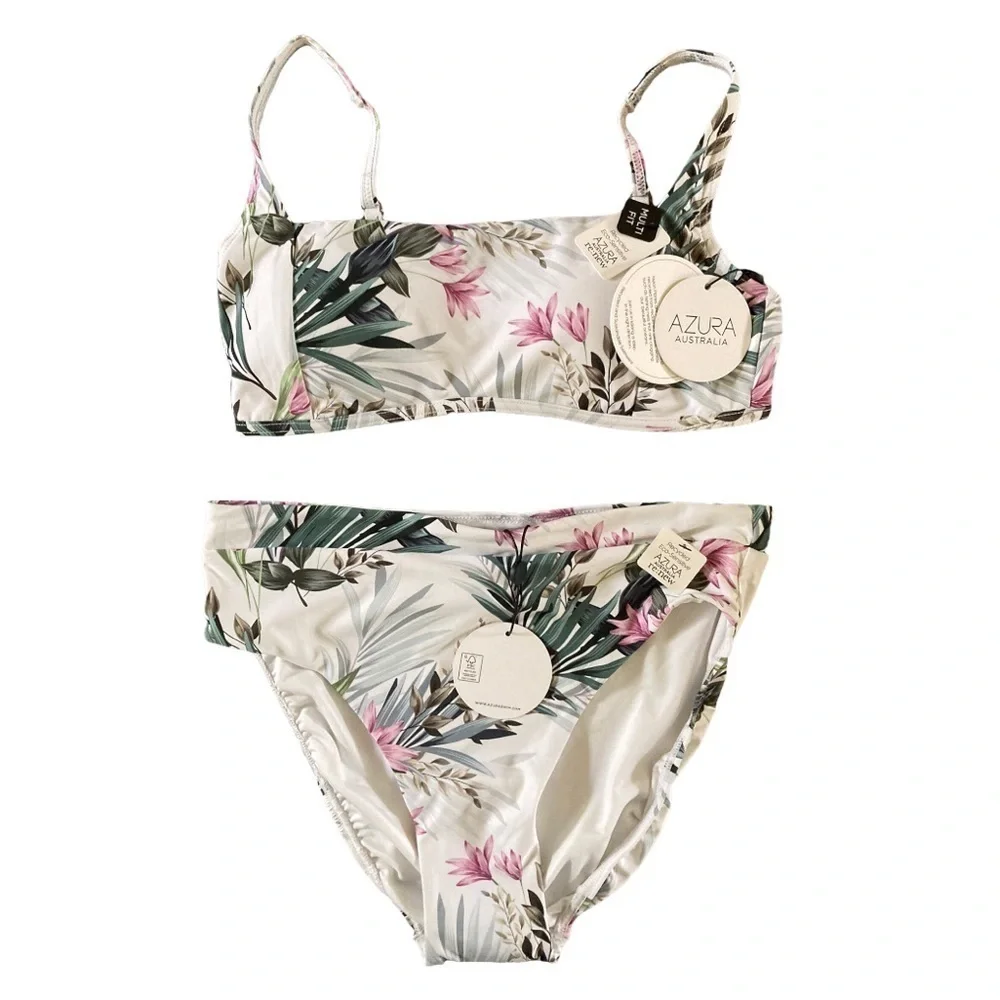 NWT Azura Australia Sofia Tropical Floral Print Bikini